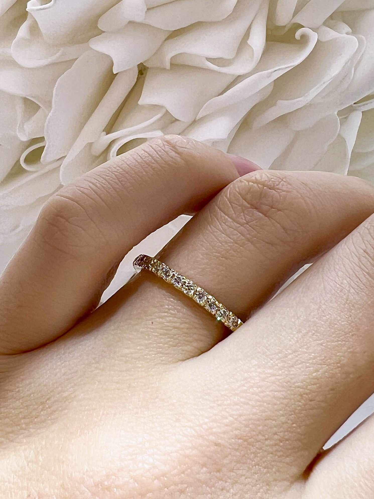 0.24 Total Carat Weight Lab Grown Diamond Band | 14k Yellow Gold