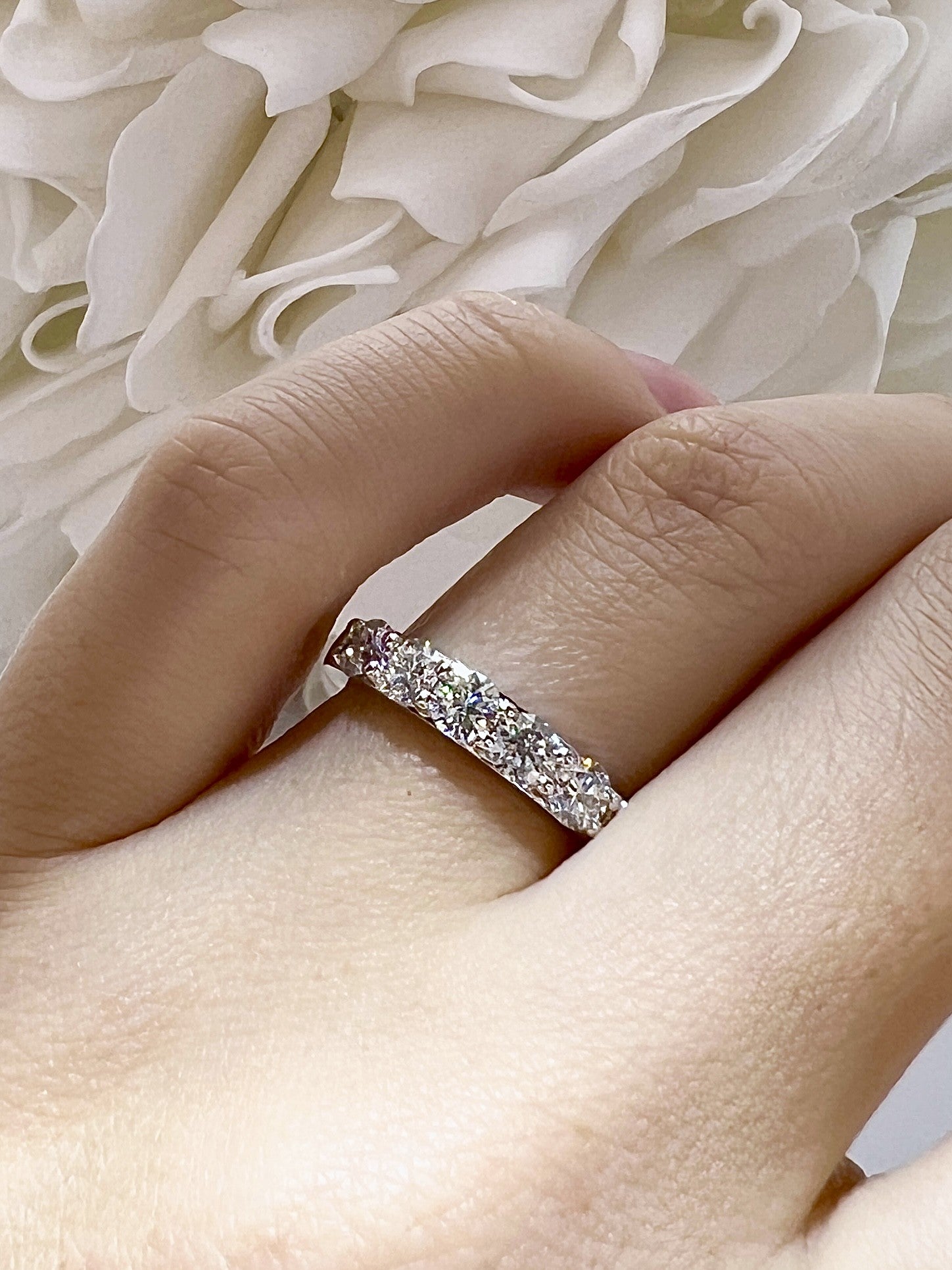5 Stone Lab Grown Diamond Band With a 1.00 Carat Total Weight  | 14k Yellow & White Gold