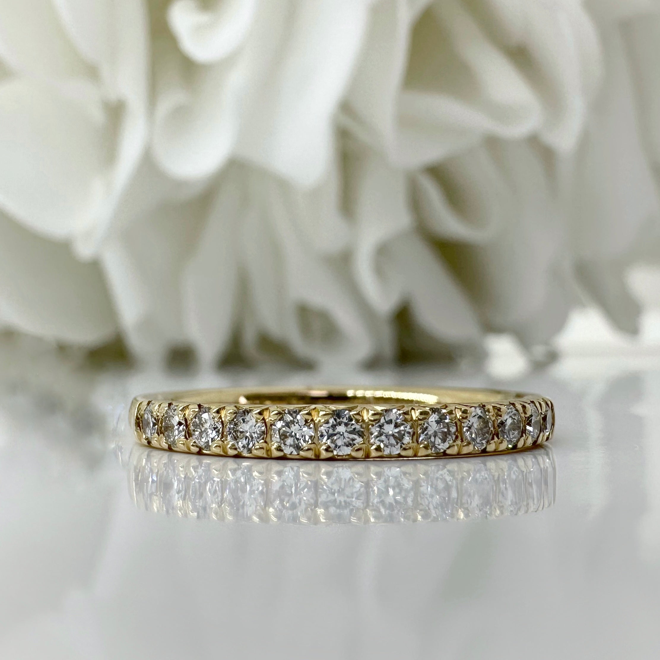 0.24 Total Carat Weight Lab Grown Diamond Band | 14k Yellow Gold