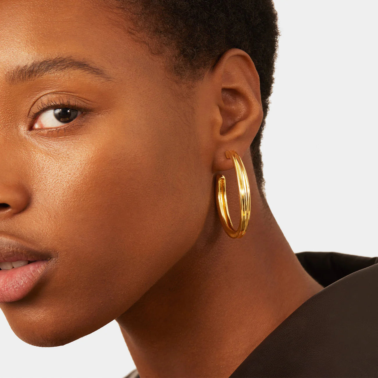 Jenny Bird Slim Doune Hoop Earrings | Gold Plated