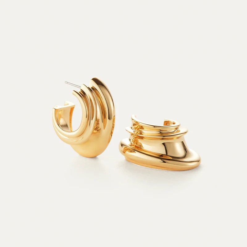 Jenny Bird   Leona Hoop Earrings | Gold Plated