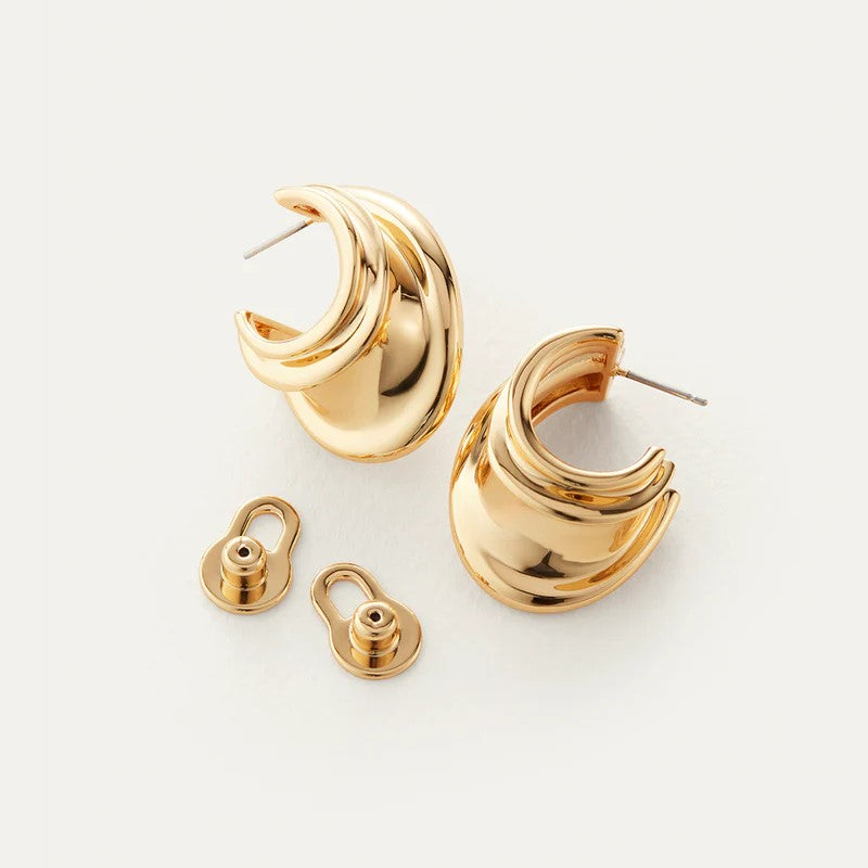 Jenny Bird   Leona Hoop Earrings | Gold Plated