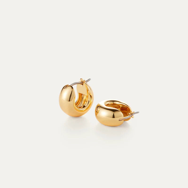 Jenny Bird  Mini Tome Hoops | Gold Plated