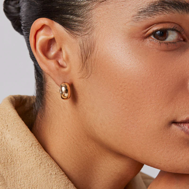 Jenny Bird  Mini Tome Hoops | Gold Plated
