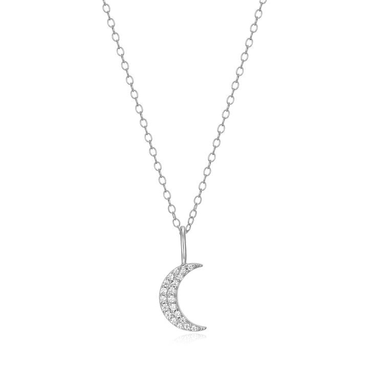 Monte Luna Crescent Necklace | Sterling Silver