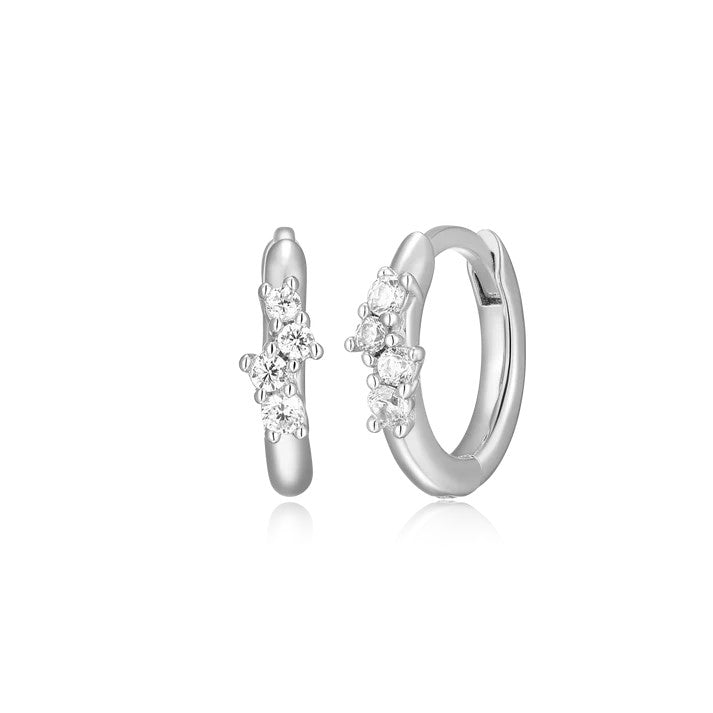 Monte Luna Scatter Hoop Earrings | Sterling Silver