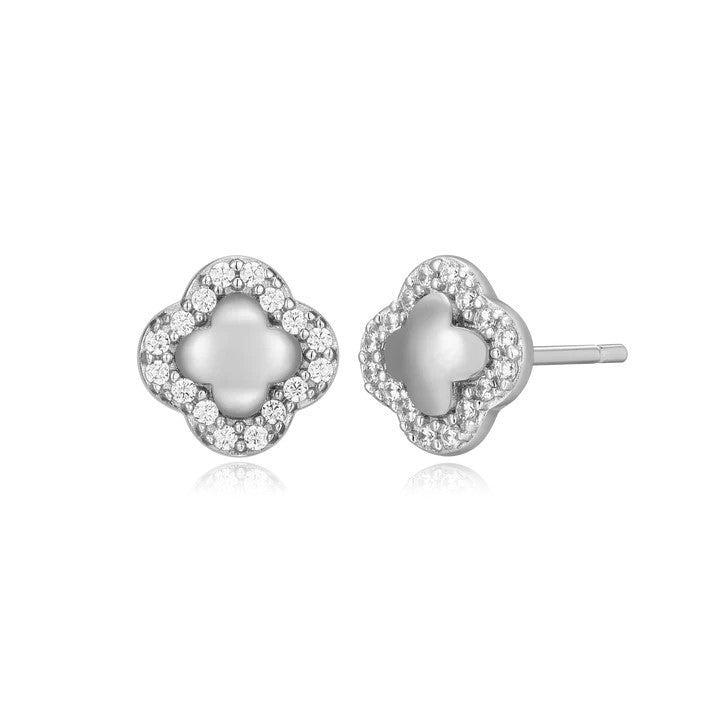 Monte Luna Clover Stud Earrings | Sterling Silver