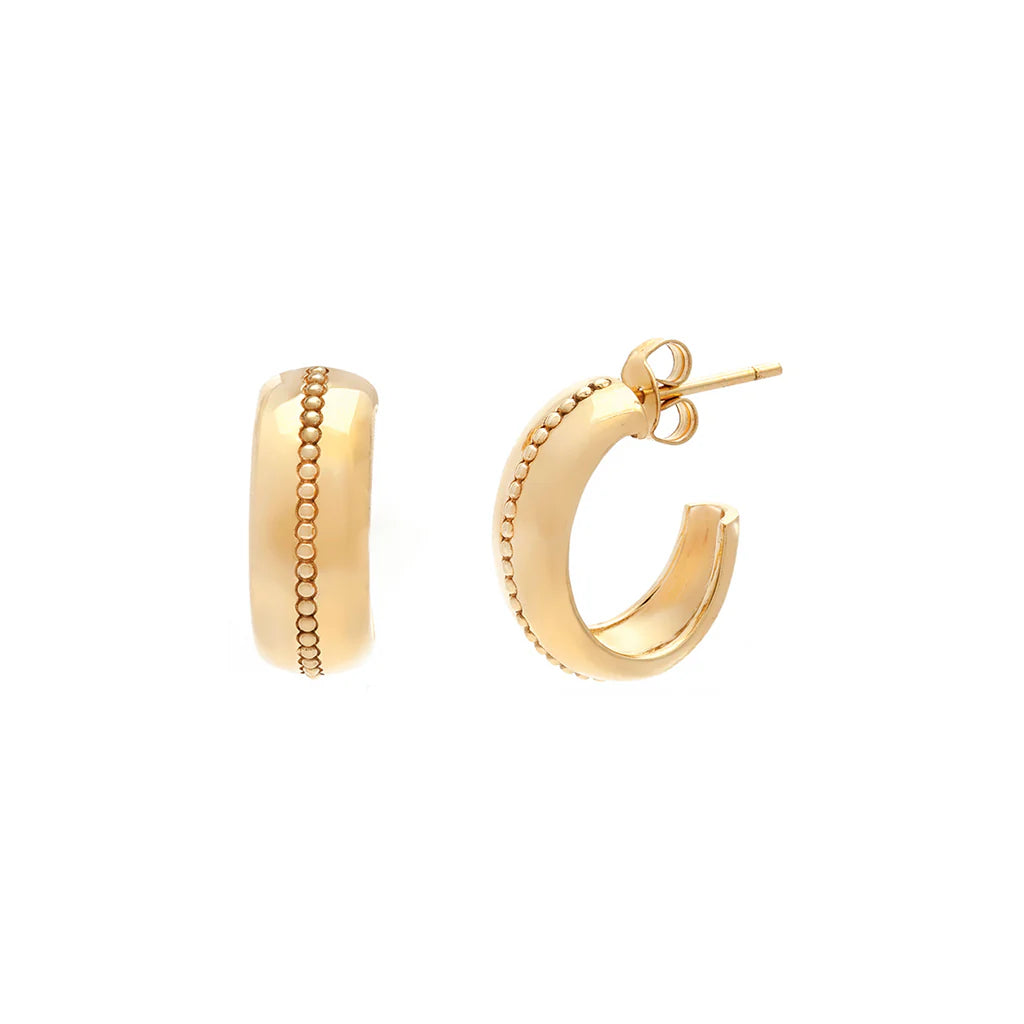 Leah Alexandra Roma Hoops | Gold Plated