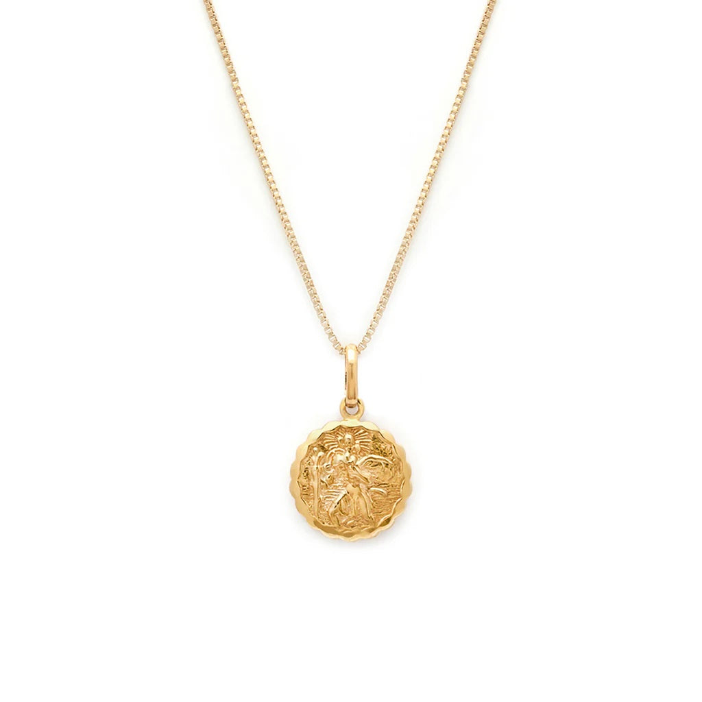 Leah Alexandra St Christopher Necklace | Gold Plated