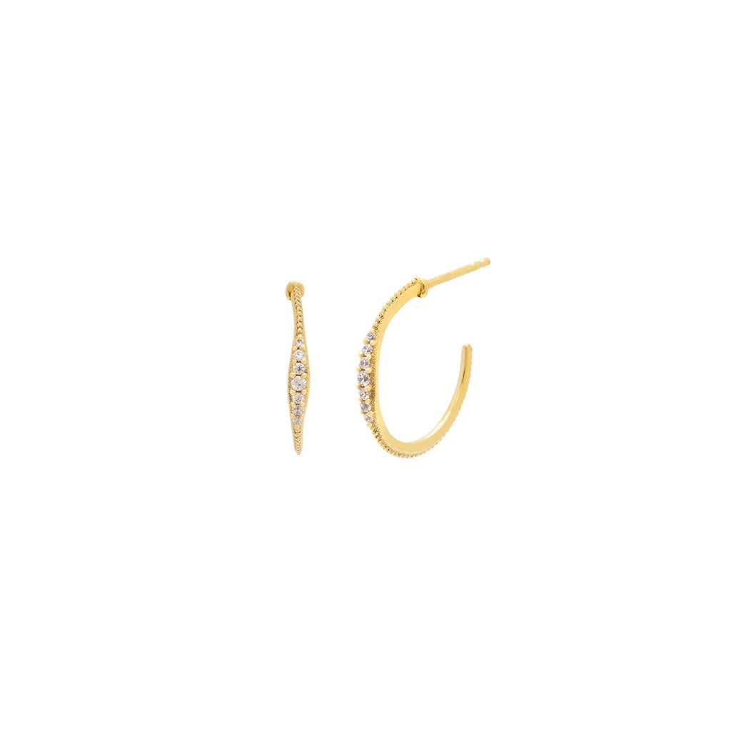 Leah Alexandra Era Hoops | Gold Vermeil