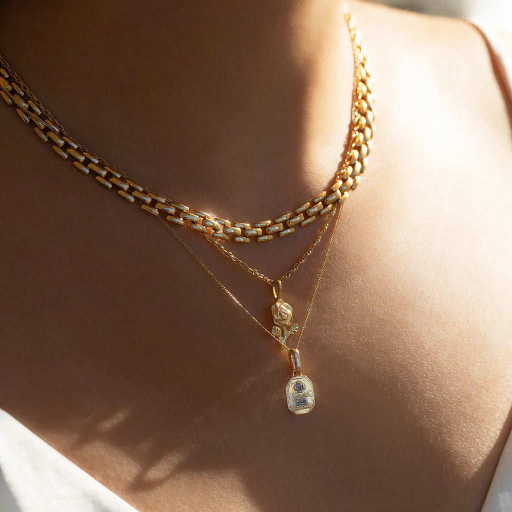 Leah Alexandra Panther Chain Necklace | Gold Plated