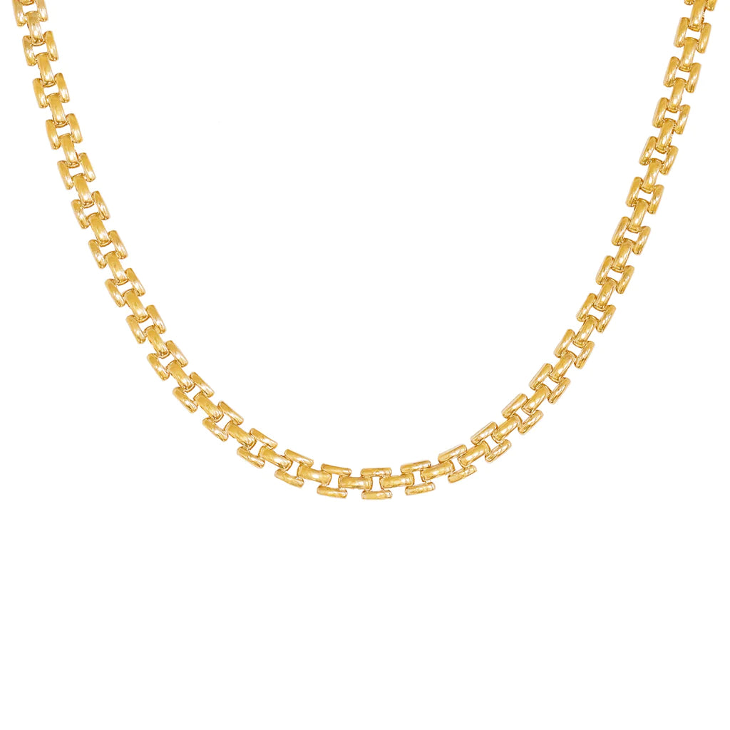Leah Alexandra Panther Chain Necklace | Gold Plated
