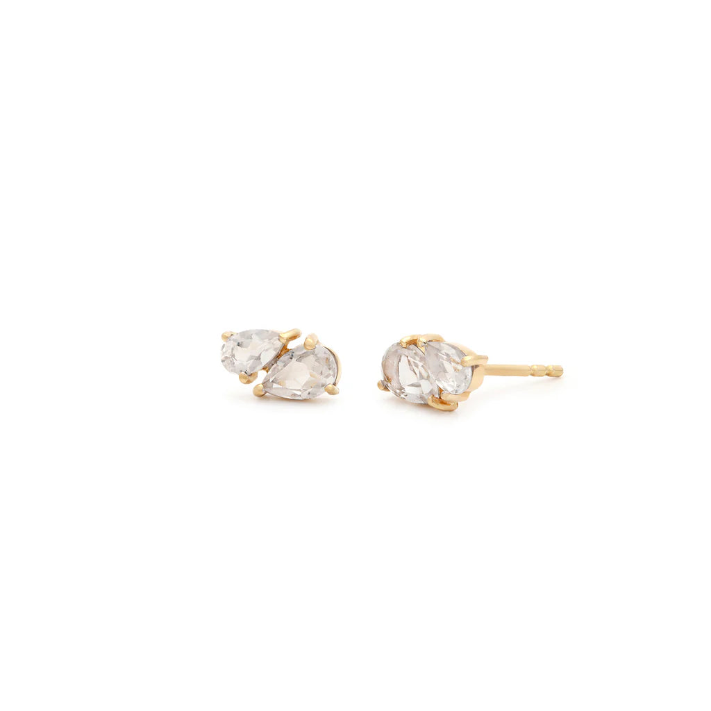 Leah Alexandra Toi Et Moi Studs | Gold Plated