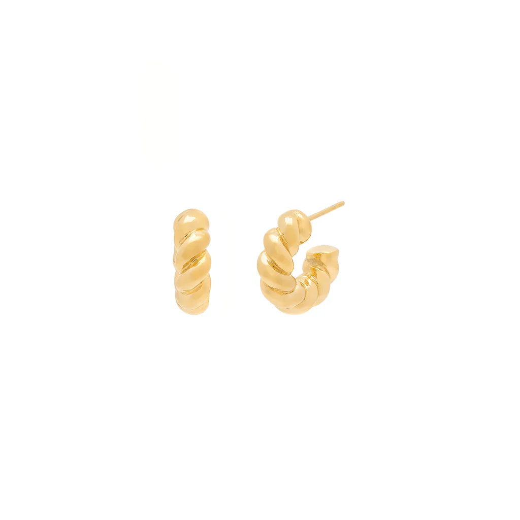 Leah Alexandra Mini Revolve Hoops | Gold Plated