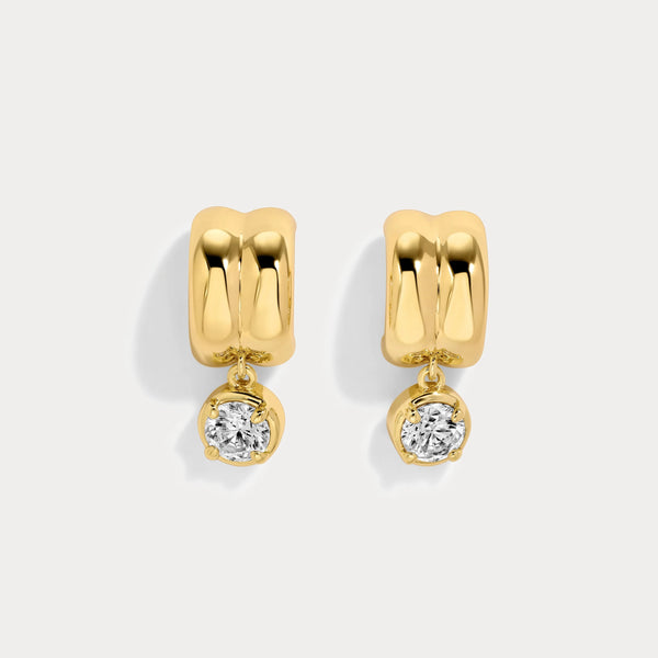 Lili Claspe Small Odette Round Hoops|Gold