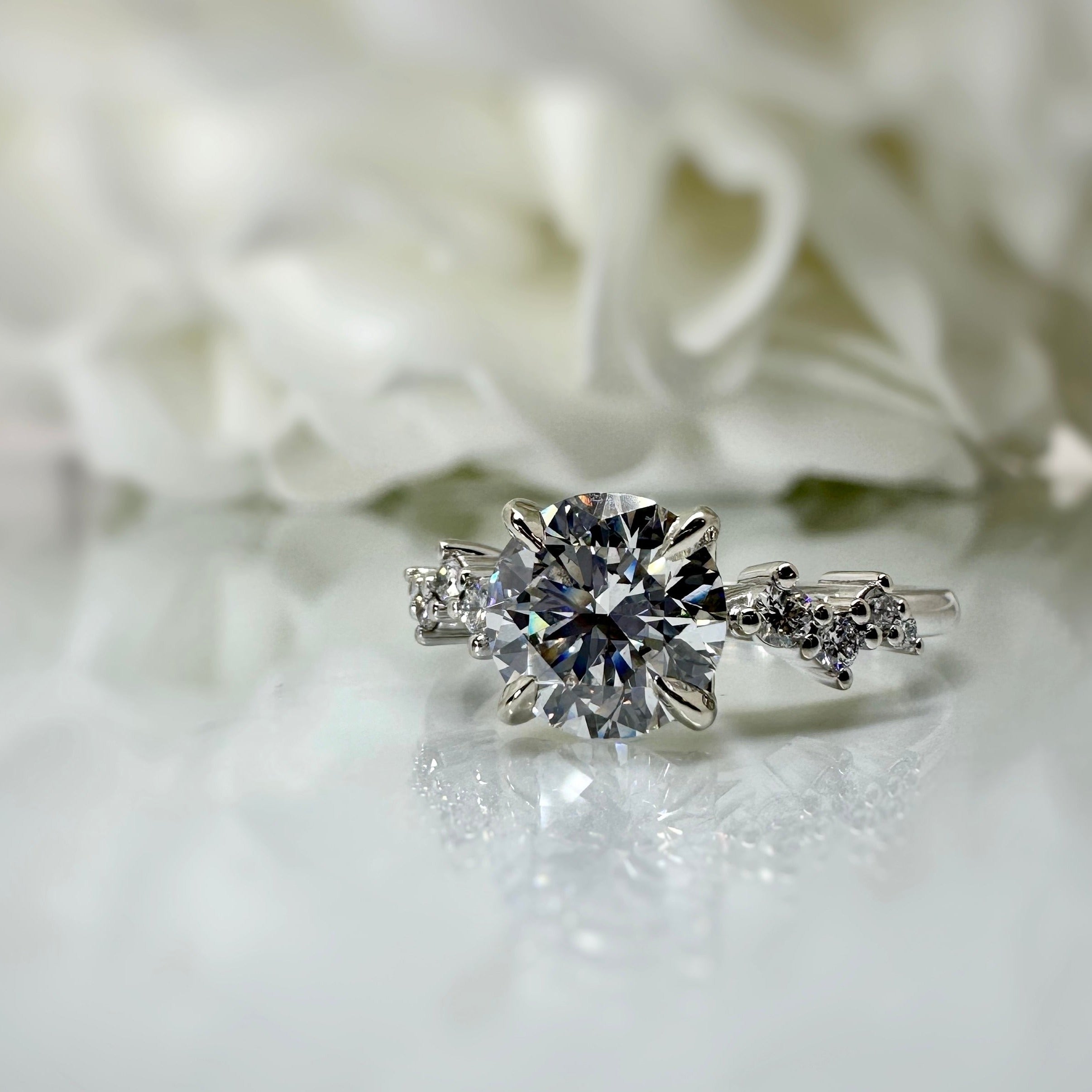 14k WG 1.65TW Lab Grown Diamond Engagement Ring