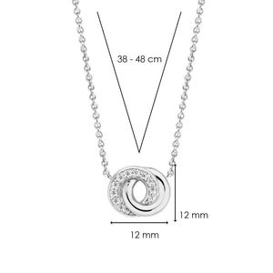 Ti Sento sterling silver connection necklace