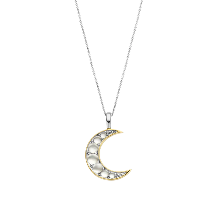 Ti Sento Gold plated moon pendant