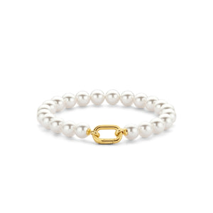Ti Sento- Pearl bracelet-YG plated Clasp