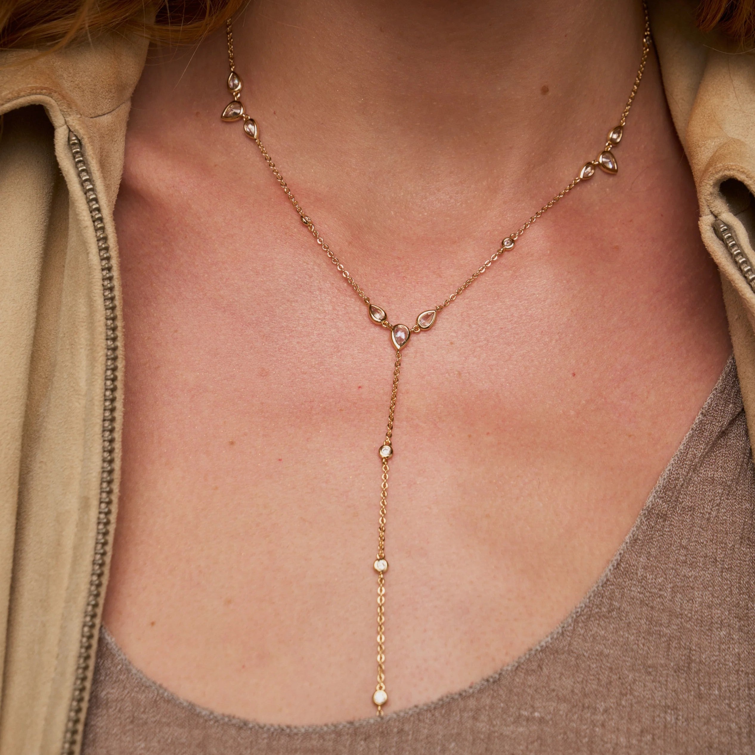 Lili Claspe Aurora Lariat | Gold Plated
