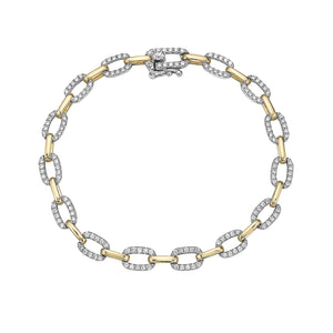 Bassali 14k diamond studded bracelet