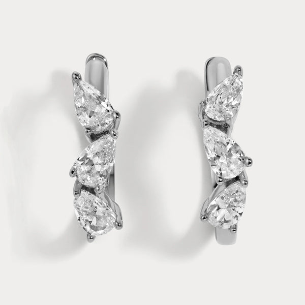 Lili Claspe Large Bryn Hoops | Silver Plated