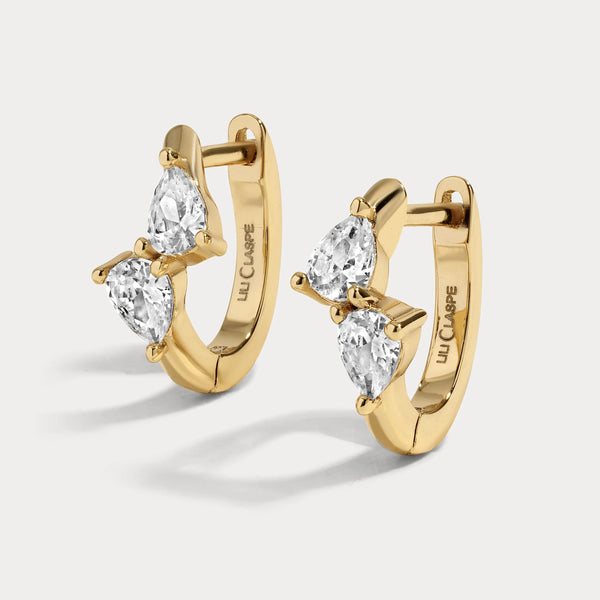 Lili Claspe Bryn Huggies | Gold Plated