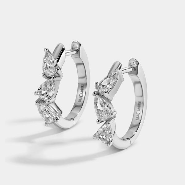 Lili Claspe Large Bryn Hoops | Silver Plated
