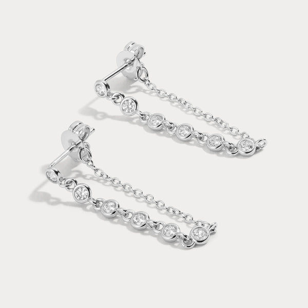 Lili Claspe Cici Ear Chain | Silver Plated