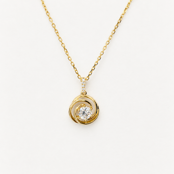 0.40 Total Carat Weight Lab Grown Diamond Three Circle Pendant | 10K Yellow Gold