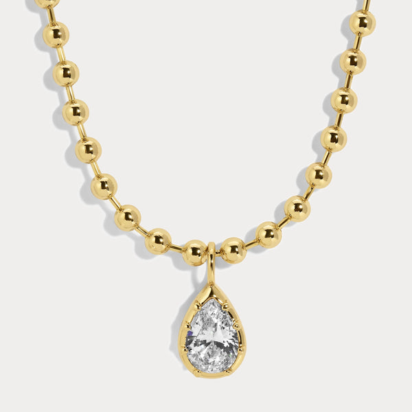 Lili Claspe Cleo Pear Necklace | Gold Plated