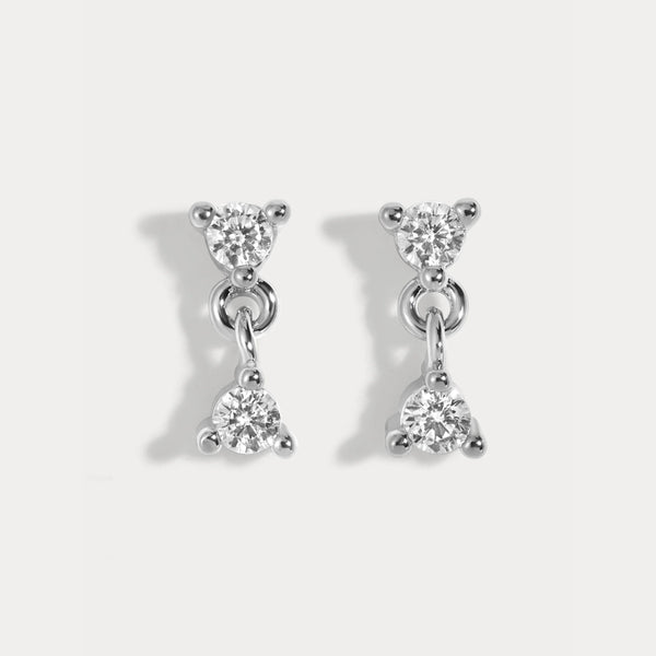 Lili Claspe Franny Studs | Silver Plated