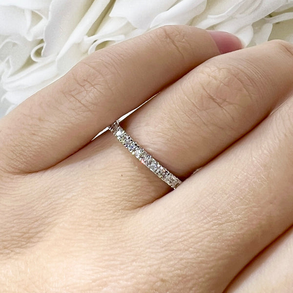 0.33 Total Carat Weight Lab Grown Diamond Anniversary Band | 10K White gold