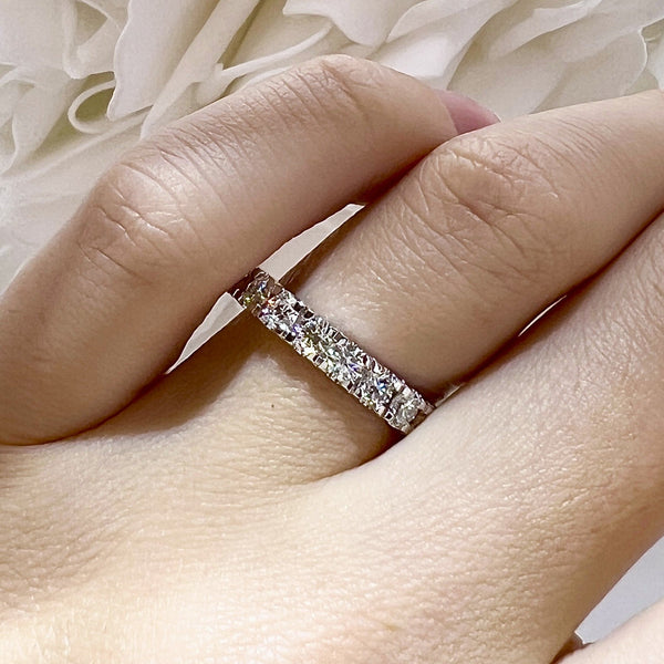 1.00 Total Carat Weight Lab Grown Diamond Anniversary Band | 10K White Gold