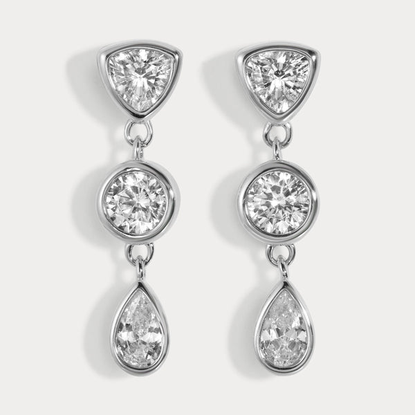 Lili Claspe Eraz Studs | Silver Plated