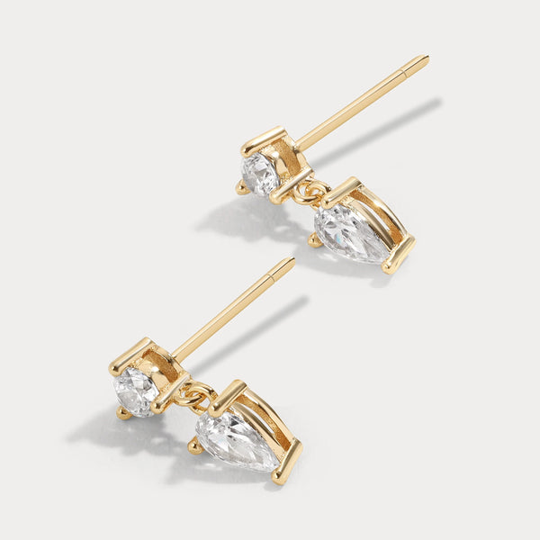 Lili Claspe Fran Studs | Gold Plated