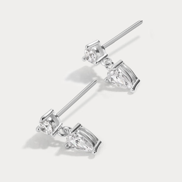 Lili Claspe Fran Studs | Silver Plated