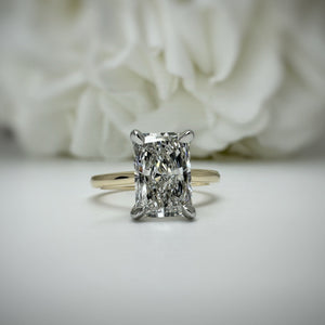 2.26c Radiant Cut Lab Grown Diamond Engagement Ring