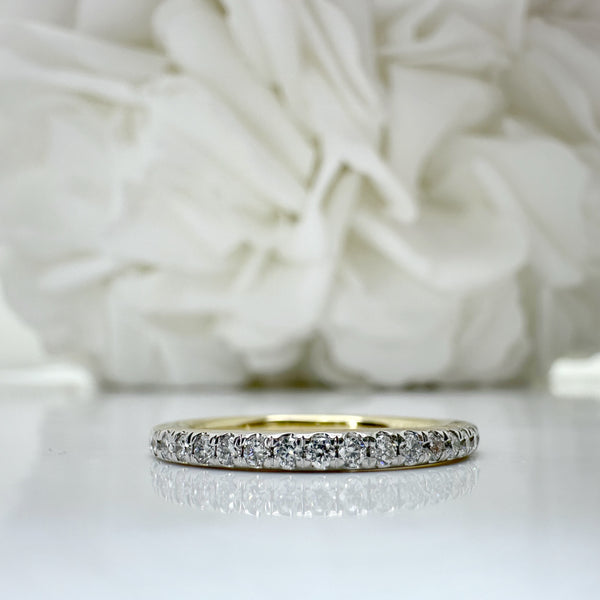 0.25 Total Carat Weight Lab Grown Diamond Anniversary Band | 10K Yellow Gold