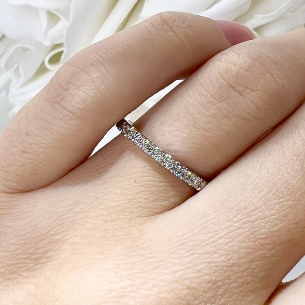 Lab Grown Diamond Anniversary Band The Scarlett | 14K White Gold