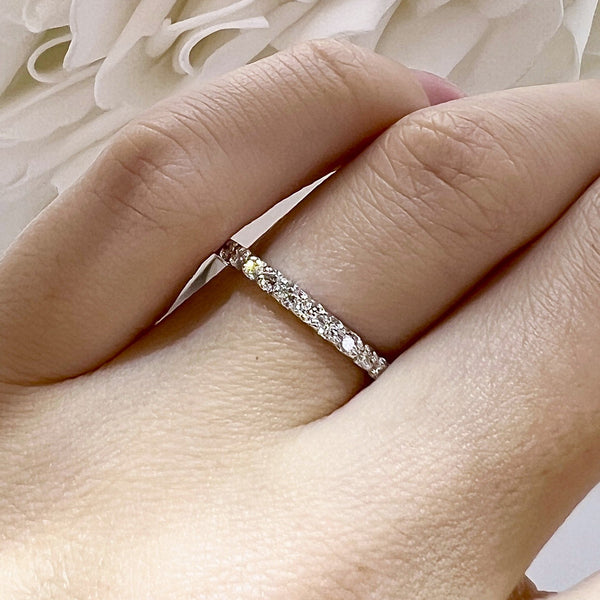 0.33 Carat Total Weight Natural Diamond Band | 14K White Gold