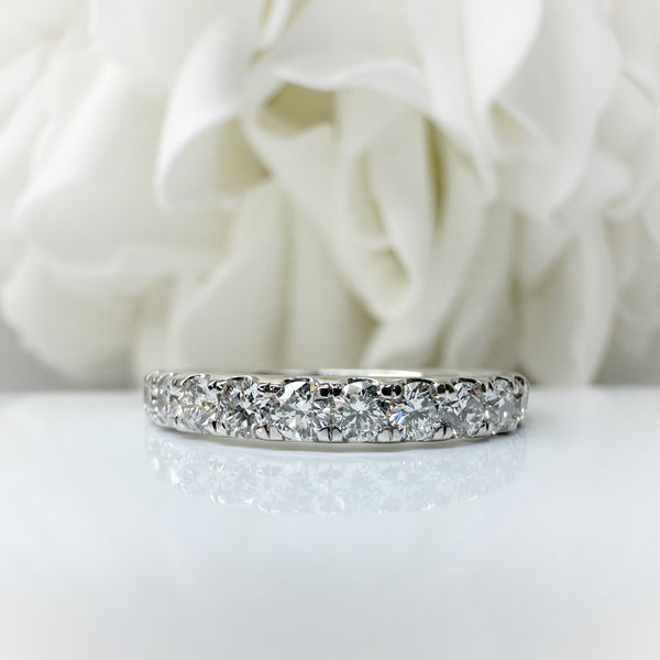 0.75 Total Carat Weight Lab Grown Diamond Band | 10K White Gold