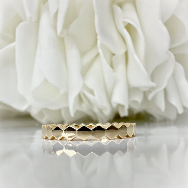 Honeycomb style custom ring 