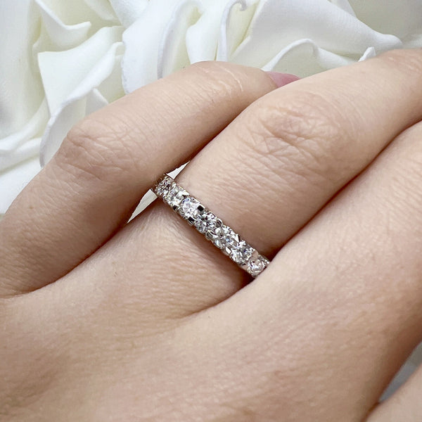 0.50 Total Carat Weight Lab Grown Diamond Anniversary Band | 10K White Gold