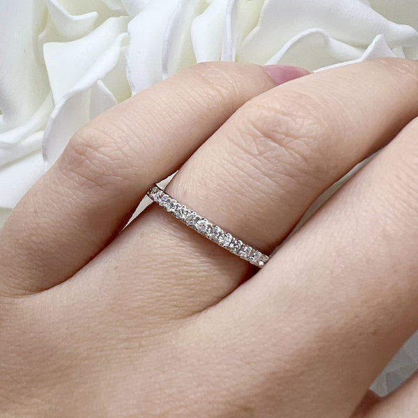 0.25 Total Carat Weight Lab Grown Diamond Anniversary Band | 10K White Gold