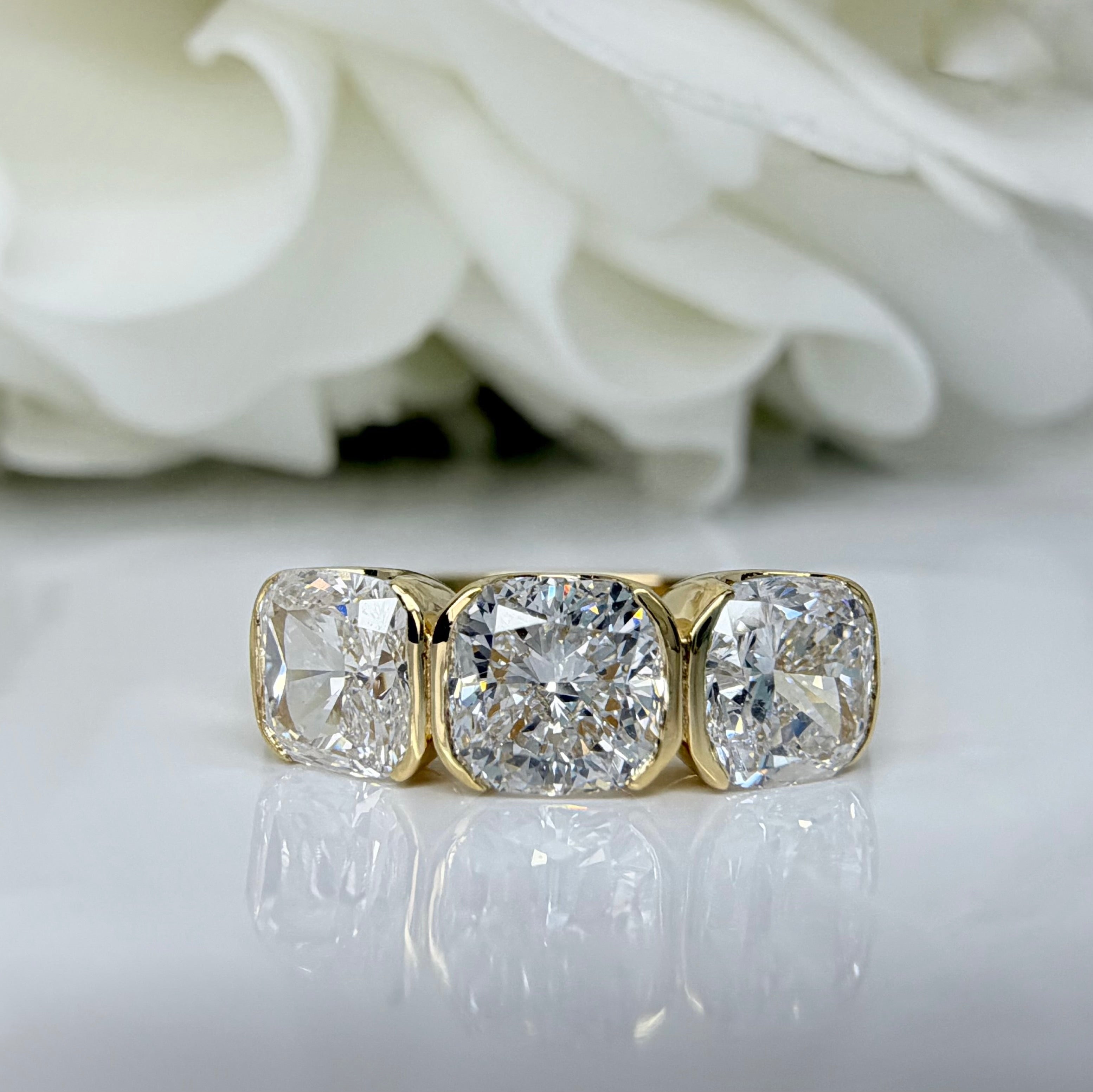 1.80CTW Custom Made Lab Grown Cushion Cut Anniversary Band|Size 6.5