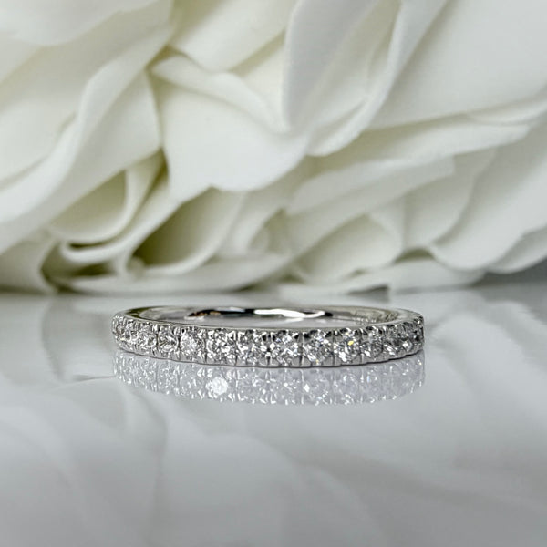 0.25 Total Carat Weight Lab Grown Diamond Anniversary Band | 14K White Gold