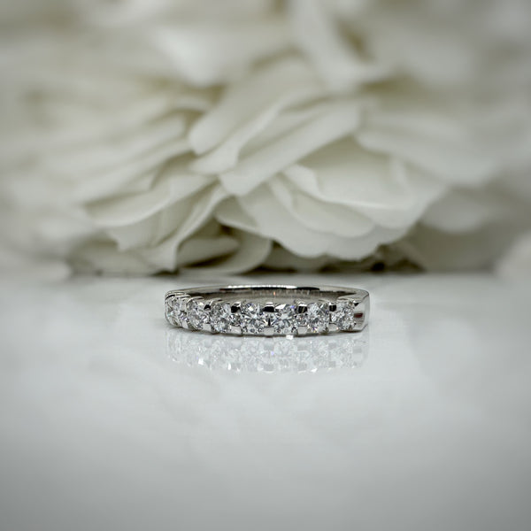 0.50 Total Carat Weight Lab Grown Diamond Anniversary Band | 10K White Gold