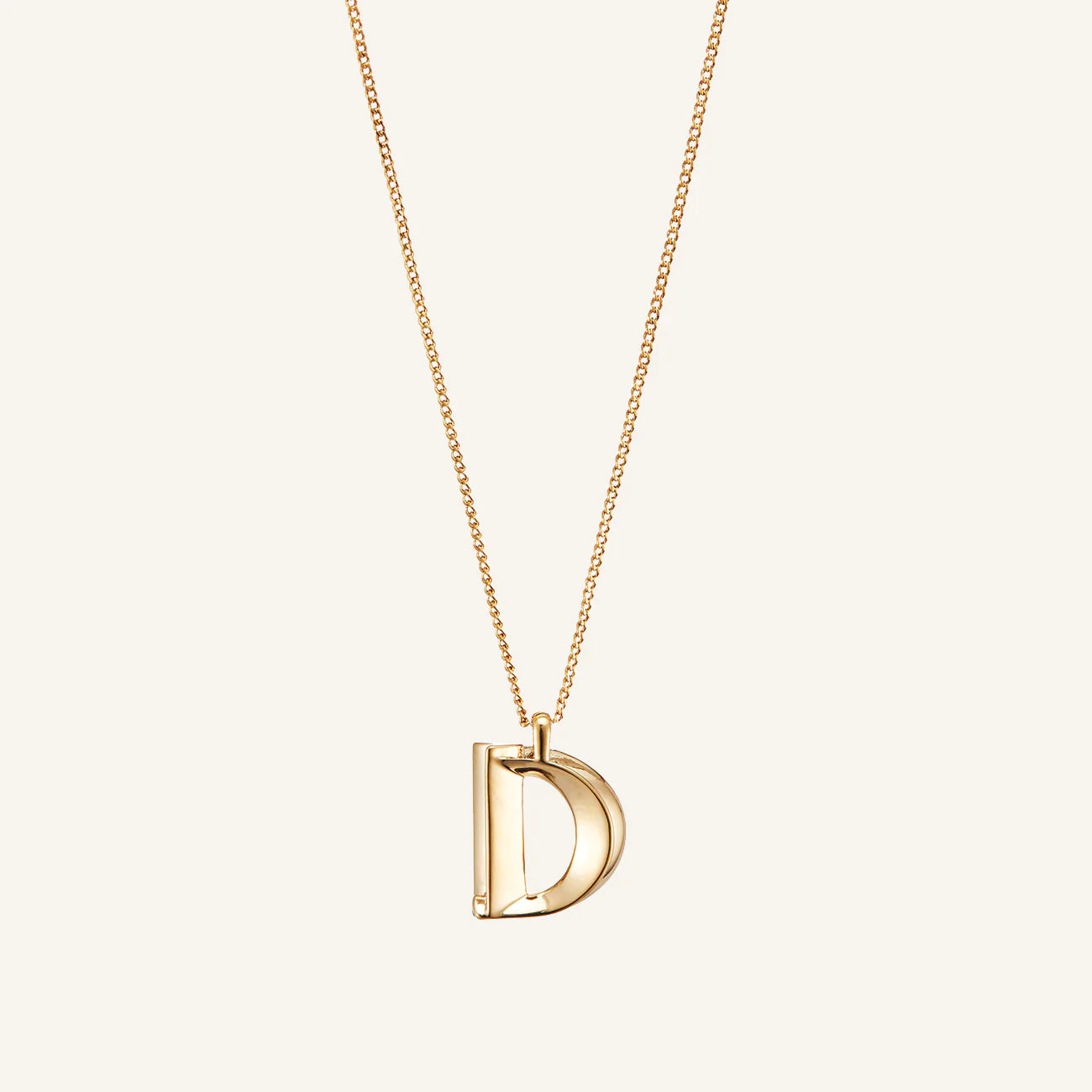 Jenny Bird Monogram Necklace Letter D