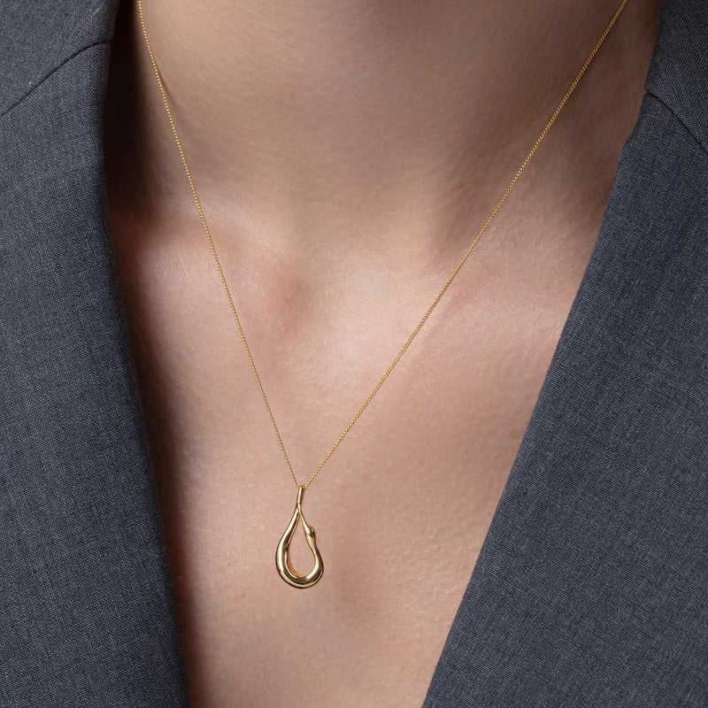 Jenny Bird Mini Egret Necklace | Gold Plated